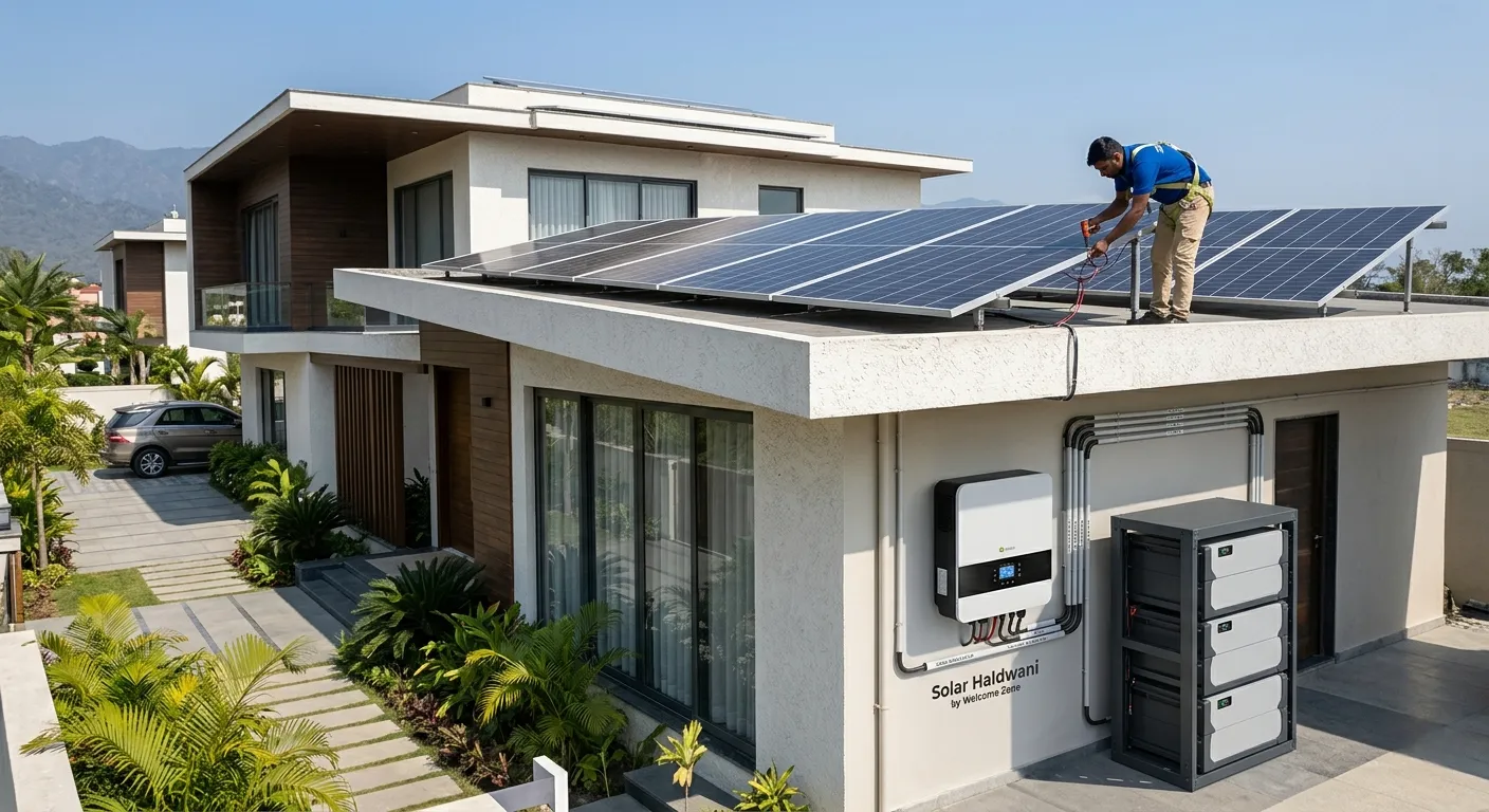 Hybrid Solar System Installation