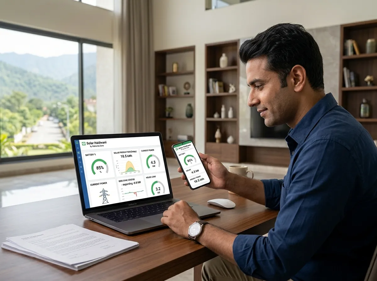 Real IoT Solar Monitoring Dashboard